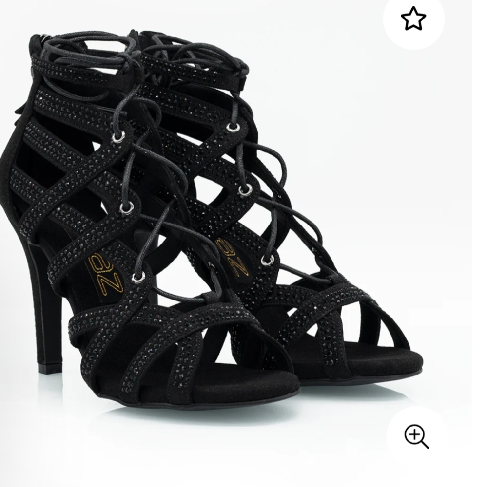 NEW Vivaz Black Latin Dance Booties
